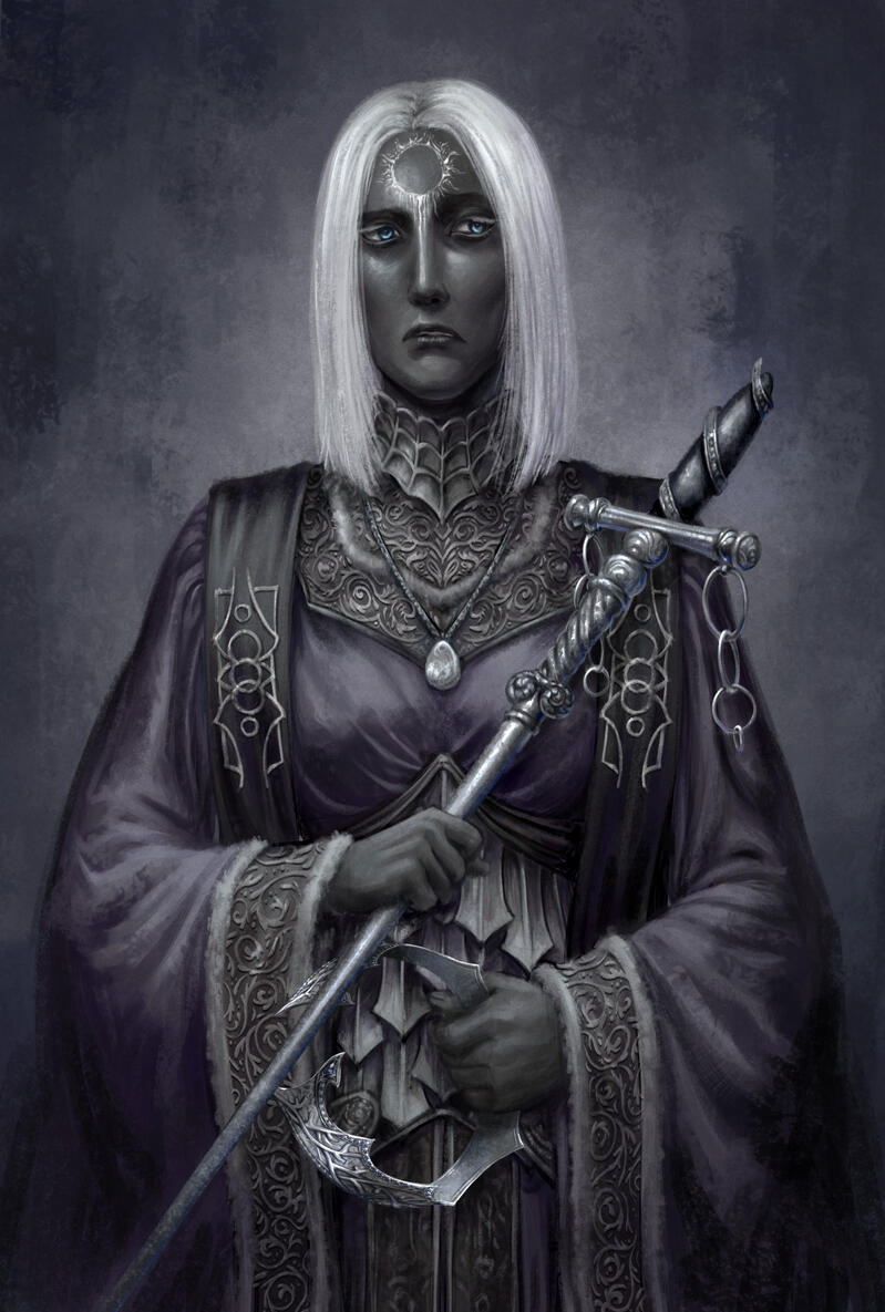 Adrianne as Raya Lucaria sorcerer by DragonsAria