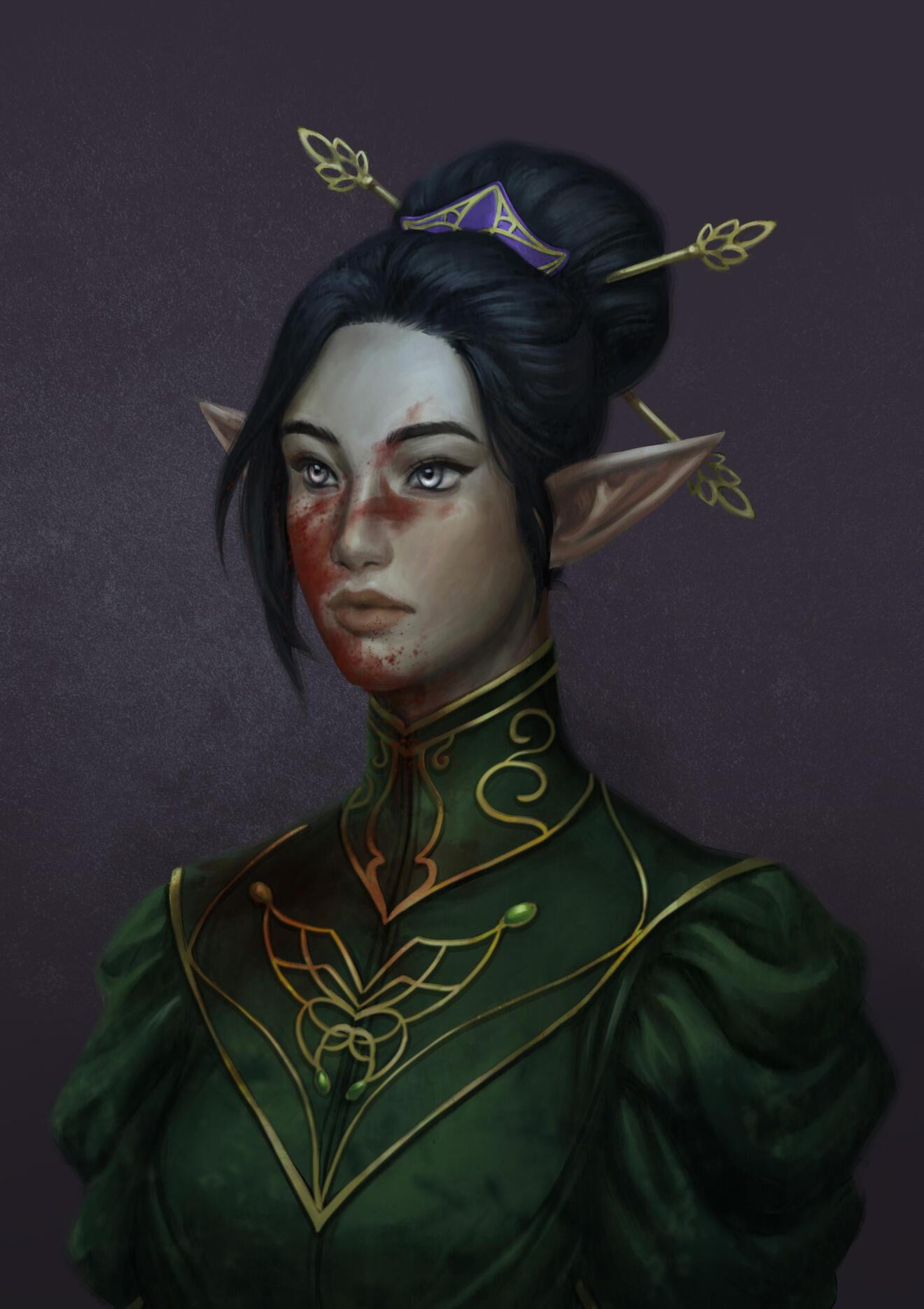 Elane's portrait by DragonsAria